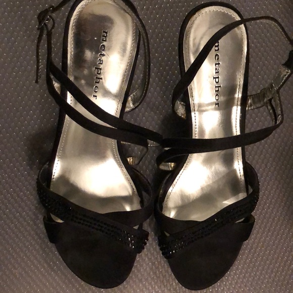 Metaphor black dressy women shoes size 7 1/2 - Picture 3 of 3